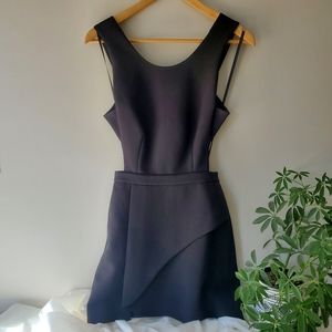 BCBGMaxAzria backless black mini dress US 0